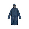 Плащ- дождевик ПВХ двухслойный синий молния резинки на рукавах 300 мк Komfi