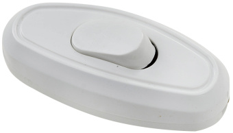 Выключатель проходной на шнур для бра 6А белый	(А106)  Универсал