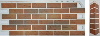 Фасадная панель Кирпич рустикальный-03 1,13*0,47м