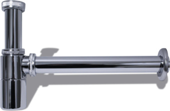 Сифон бутылочный 1 1/4 х 32 металлический "Aquant"