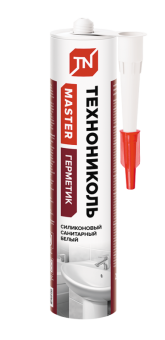Герметик ТЕХНОНИКОЛЬ силиконовый санитарный белый 280мл