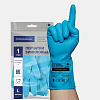 Перчатки хозяйственные виниловые ТР ТС L голубые 2 пары ADM/72