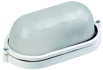 Светильник НПП1401 белый/овал 60Вт IP54  ИЭК (упак.12/12)