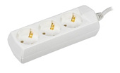 Удлинитель быт. з/к 3 места/5 метра 3х1мм2 10А/250В У03 GENERICA (упак.40/1)