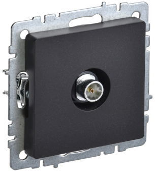 Механизм Розетки TV оконечная СП РТВ11-0-БрЧ черн. BRITE IEK (упак.100/10)