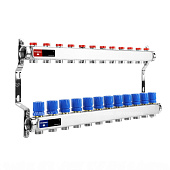 Блок коллекторный с настроечными клапанами 1 "хЗ/4"х12  (без концевиков)  (Varmega)