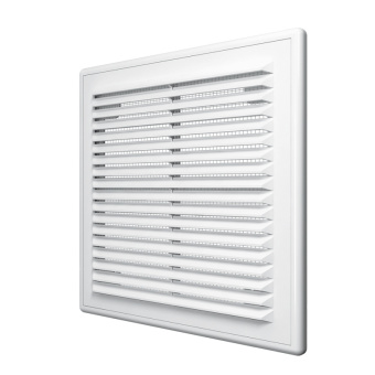 Решетка вентиляционная неразьемная наклон. жалюзи с москитной сеткой 175*240мм арт.Э1724Н