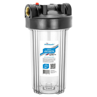 Фильтр магистральный ББ10" лат.рез. 1"  прозрачный  (Кронштейн+ключ) "Аквабрайт" (4)