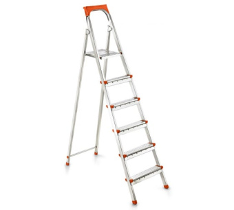 Стремянка 6 ступеней алюминиевая 1,20 м FUK A006