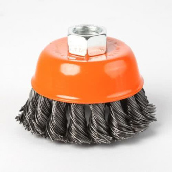 Щетка для УШМ 100 мм М14 чашка витая проволока EDGE by PATRIOT 813010007