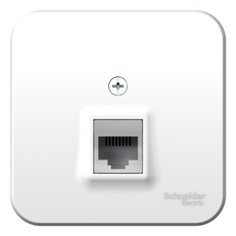 Розетка ОП 1-мест. комп. RJ45, кат.5E, изол.пл, белый BLANCA (упак.12)