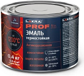 Эмаль термостойкая антикоррозионная Лакра PROF IT до 1200С чёрный 0,4кг