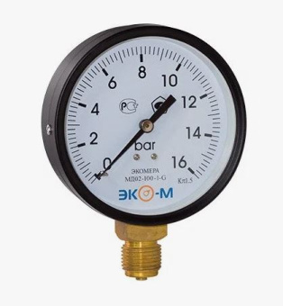 Манометр 100мм  1,6МПа G1/2 (Эконом) "Экомера"