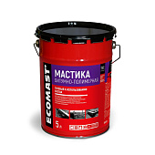 Мастика битумно-полимерная ECOMAST 5л