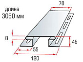 Планка соединительная ИВОРИ А-18 3000мм Аляска