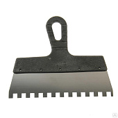 Шпатель зубчатый 250 мм с черной ручкой