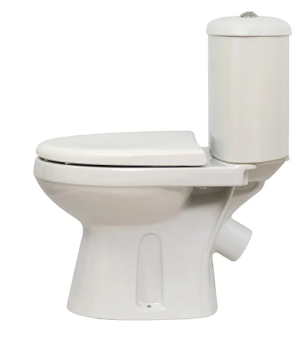 Унитаз-компакт  "ОК" белый косой выпуск Лорена ЛЮКС смыв круговой, антивсплеск