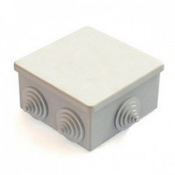 Коробка распаячная нар.монт. 100х100х50 серая IP44 КМ41255 (упак.48)