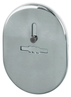 Декоративная накладка ESC 476 СP ХРОМ на сувальдный замок с шторкой//FUARO