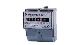 Счетчик Меркурий 201.7 60/5 Т1 D 230В ОУ (кор.48)
