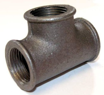 Тройник  Ду-25 чугунный