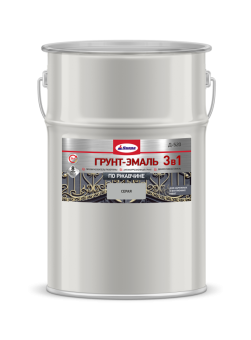 Грунт-эмаль 3 в 1 по ржавчине Диола-520 красный 5 кг