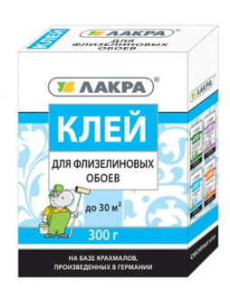 Клей Лакра для флизелиновых обоев 300г.