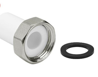 Штуцер для присоединения счетчика воды 20х3/4 Valfex