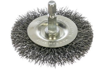 Щетка для дрели 65 мм EDGE by PATRIOT круглая гофр  НЕХ