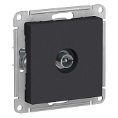 Механизм Розетки антенной одиночной TV коннектор карбон ATLASDESIGN