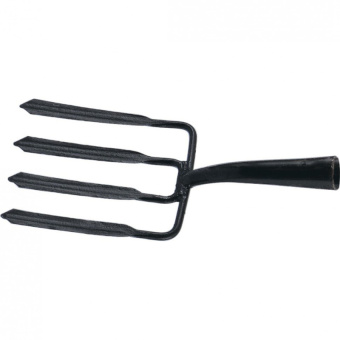 Вилы 4-х рогие 190*220мм широкий зуб,удлиненная тулейка,без черенка АРТИ Россия