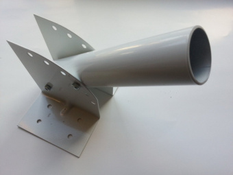 Кронштейн настенный КР-3 для консольных светильников РКУ, ЖКУ, ДКУ завод Элетех диаметр трубы 48мм