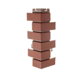 Угол наружный кирпич клинкерный жжёный 0,45*0,16м