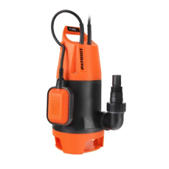 Насос погружной дренажный "PATRIOT" 1120Вт, 260 л/мин макс напор 9м кабель 10м корпус пластик