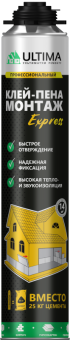 Клей-пена строительно-монтажный ULTIMA EXPRESS МОНТАЖ 750мл