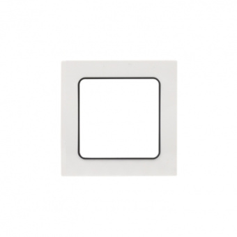 Стокгольм Рамка 1-местная белая с линией цвета черный EKF PROxima