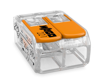 Клемма универсальная на 2 провода.0,2-4,0 мм2 (100 шт) (221-412) WAGO