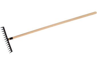 Грабли 14 прямых зубьев с черенком Сибртех 61742