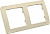 Рамка двухместная MASTER, цвет слоновая кость (упак. 30) 
