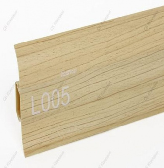 Плинтус Лайн Пласт Матовый 58*22*2200мм L005 Клен