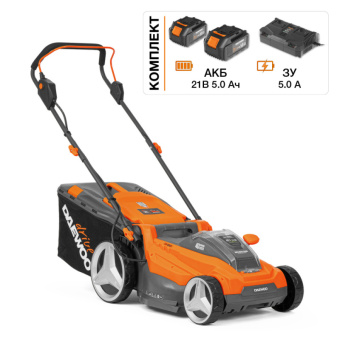 Газонокосилка аккумуляторная 42 В (21+21) DAEWOO DLM 4042Li SET