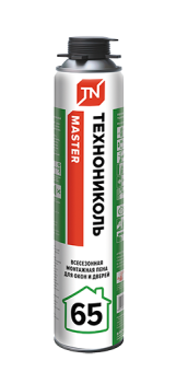 Пена монтажная проф ТЕХНОНИКОЛЬ MASTER 65 всесезонная -10°С