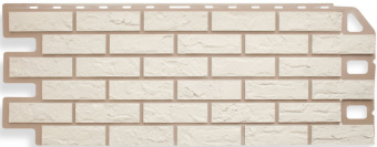 Фасадная панель Кирпич белый 1,14*0,48м
