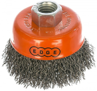 Щетка для УШМ 100 мм М14 чашка гофрир. проволока EDGE by PATRIOT 813010003