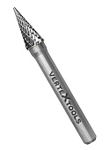 Борфреза по металлу VERTEXTOOLS твердосплавная, коническая, тип M, 8 мм