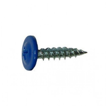 Саморез металл-металл с п/ш острый RAL 5005 СИНИЙ 4,2х25 (500 шт.) //Daxmer