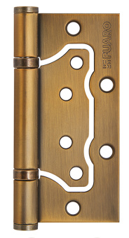 Петля дверная без врезки 100х75х2,5мм CF (кофе) блистер FUARO