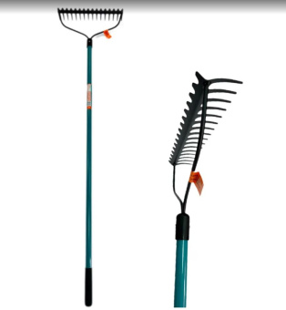 Грабли для уборки фиберглассовый удлиненный черенок 1500мм SIBIR 2640