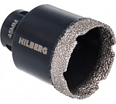 Коронка 45 мм под УШМ керамогранит гранит Super Hard Hilberg