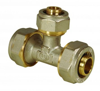 Тройник  обжимной 26x26x26 (10/40)